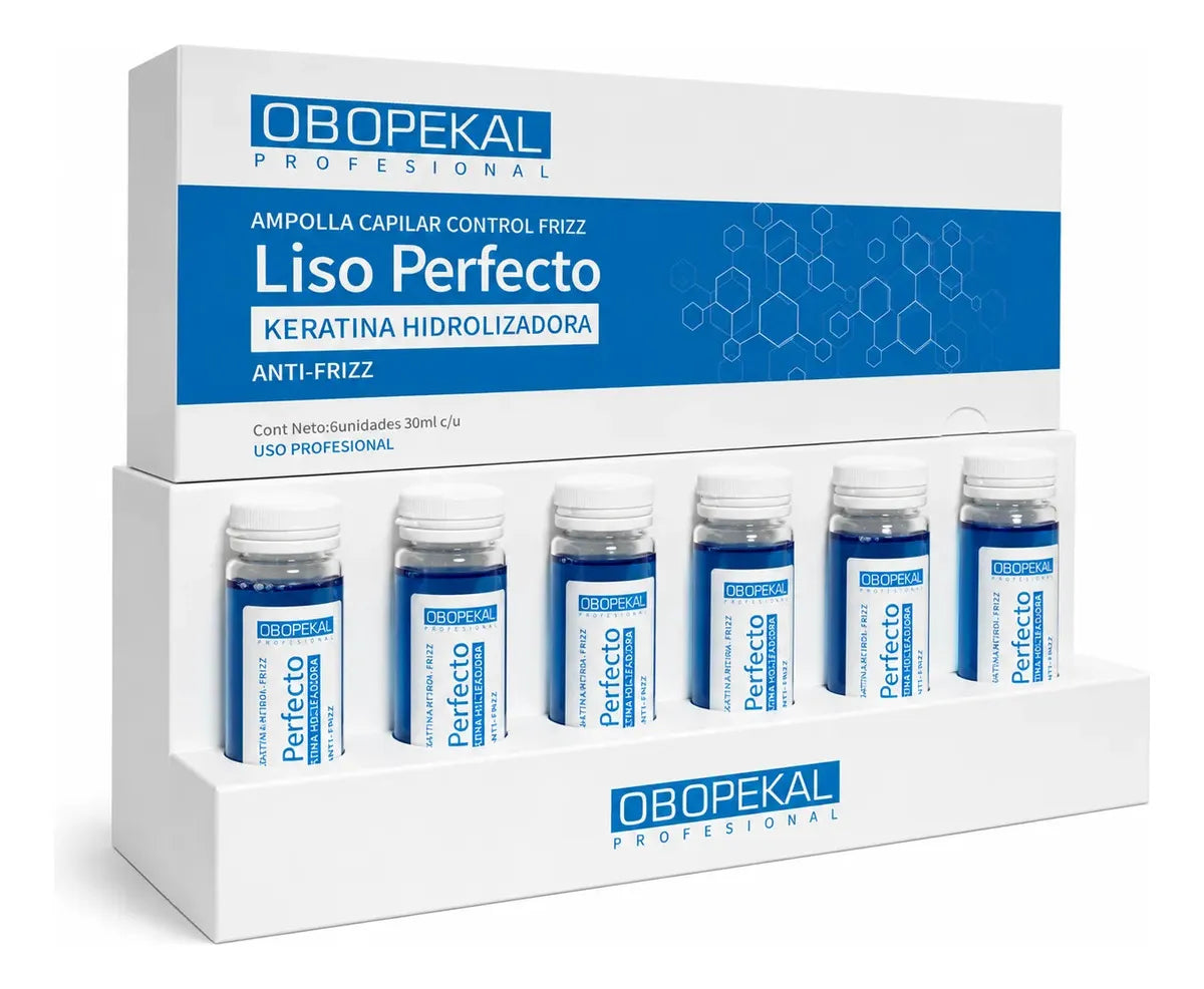 AMPOLLA OBOPEKAL LISO PERFECTO 30ML X 6U CAJA - Koch Professional