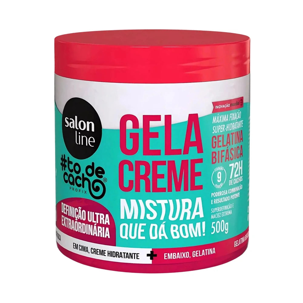 Gel de Definición Ultra Extraordinaria Salon Line de 500g para rulos con máxima definición, hidratación profunda y fijación duradera en cabellos 3ABC.