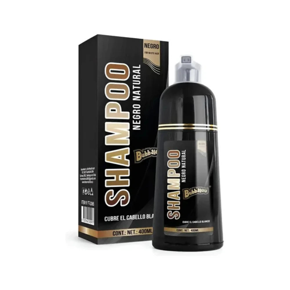 SHAMPOO CUBRECANA NEGRO BUBBALUU 400 ML - Koch Professional