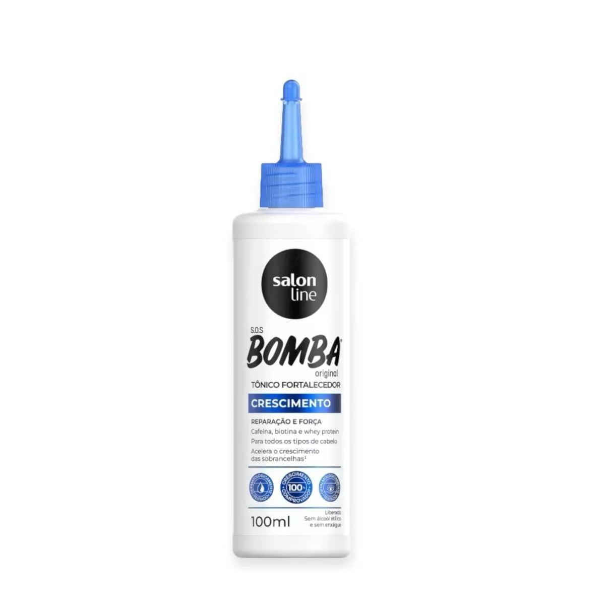 TÓNICO DE CRECIMIENTO FORTALECEDOR BOMBA SOS SALON LINE 100 ML - Koch Professional