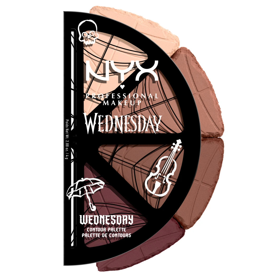 PALETA DE CONTORNO NYX WEDNESDAY STAINED GLASS EDICIÓN LIMITADA 4 TONOS
