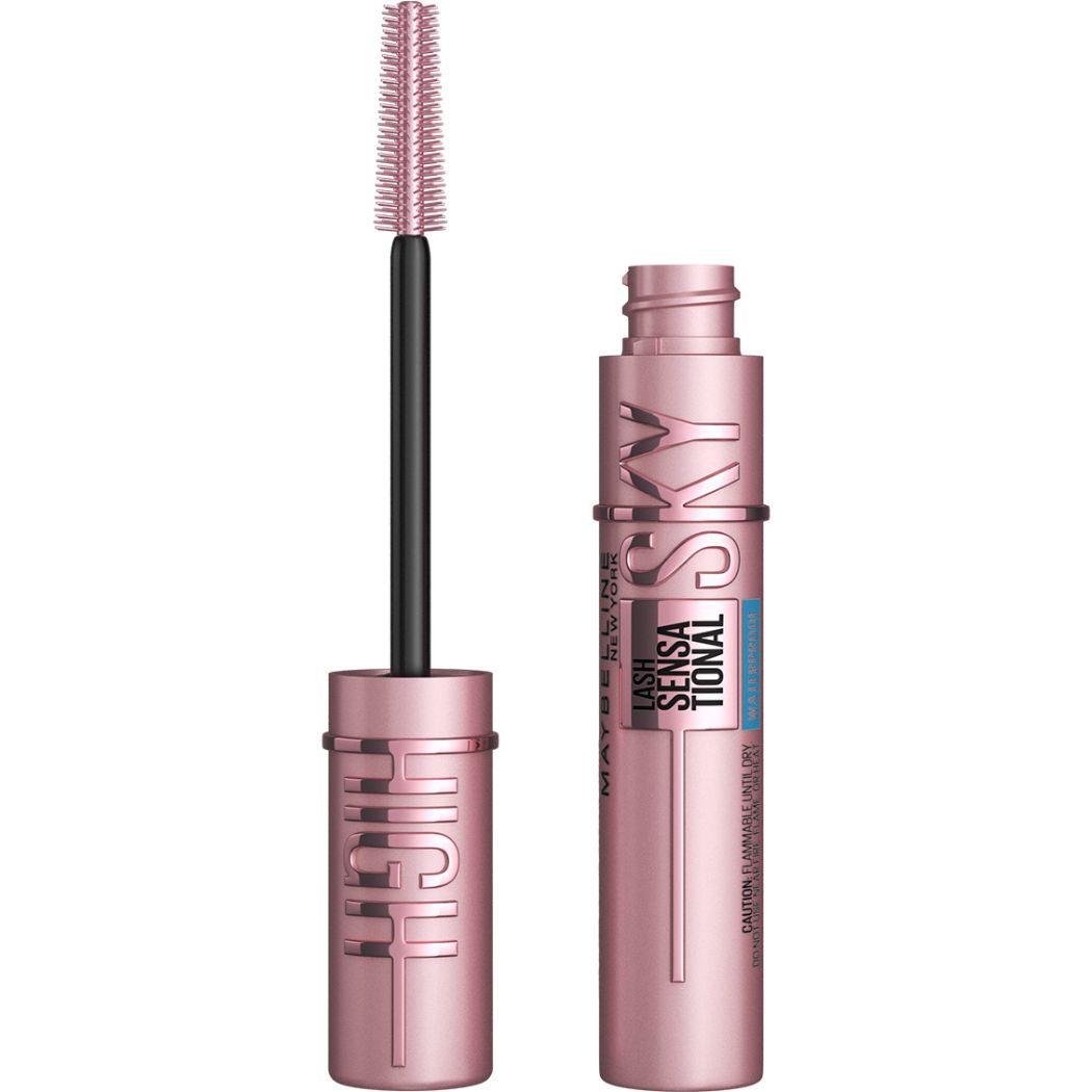 MÁSCARA DE PESTAÑAS MAYBELLINE LASH SENSATIONAL SKY HIGH WATERPROOF VERY BLACK