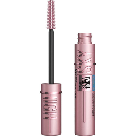 MÁSCARA DE PESTAÑAS MAYBELLINE LASH SENSATIONAL SKY HIGH WATERPROOF VERY BLACK