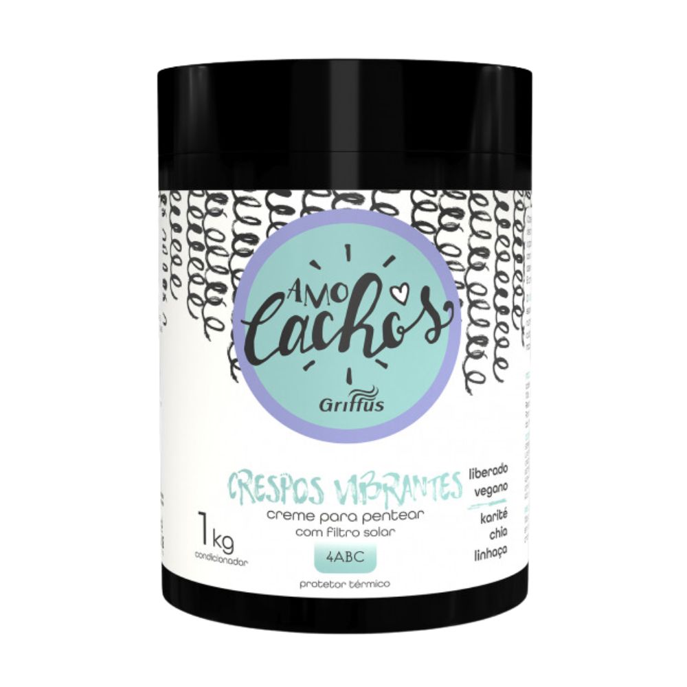 Crema para Peinar Griffus Amo Cachos Crespos Vibrantes 1kg: El poder de la 