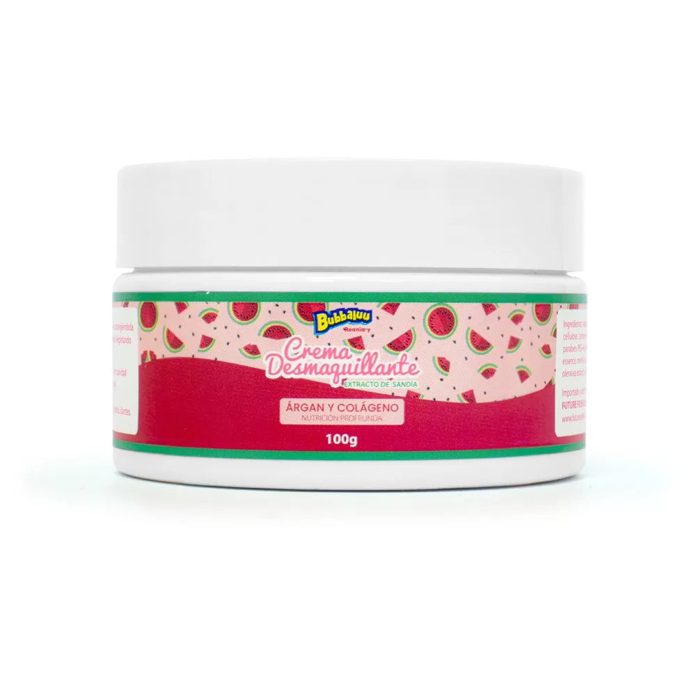 "Crema desmaquillante Reania Bubbaluu de 50g para una limpieza facial profunda, diseñada para eliminar el maquillaje e impurezas mientras cuida la barrera cutánea con un aroma sensorial