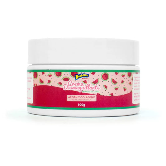 "Crema desmaquillante Reania Bubbaluu de 50g para una limpieza facial profunda, diseñada para eliminar el maquillaje e impurezas mientras cuida la barrera cutánea con un aroma sensorial