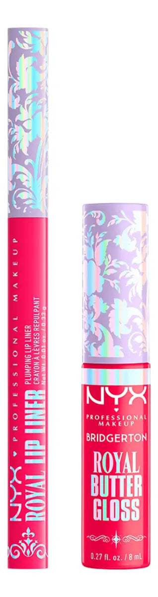 LIP COMBO KIT 03 LABIAL + DELINEADOR BRIDGERTON NYX - Koch Professional