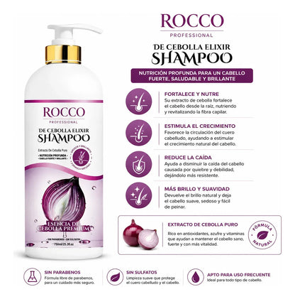 SHAMPOO CEBOLLA ROCCO 750 ML
