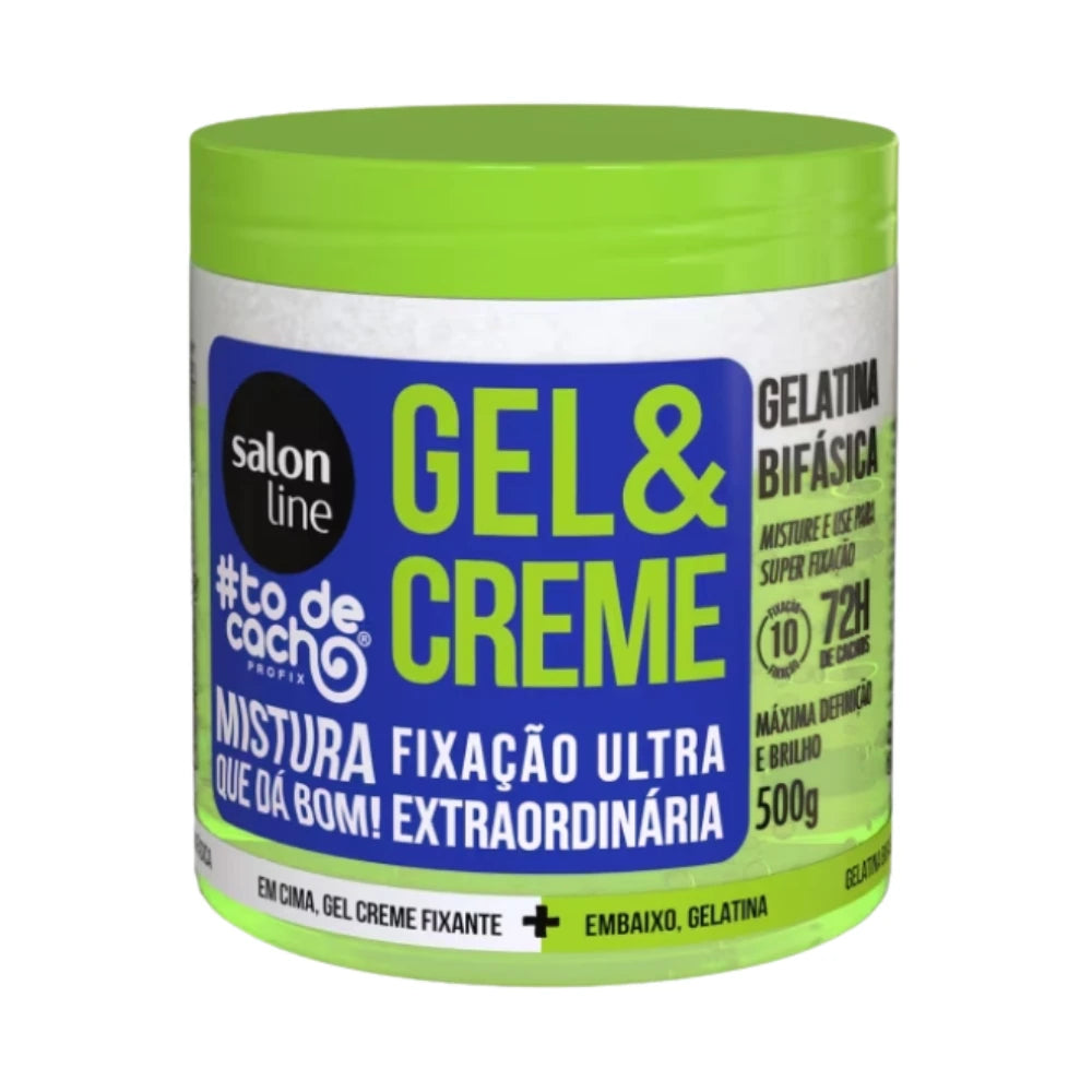 Gel de Definición Ultra Extraordinaria Salon Line de 500g para rulos con definición de larga duración, control de frizz y brillo intenso en cabellos 3ABC.