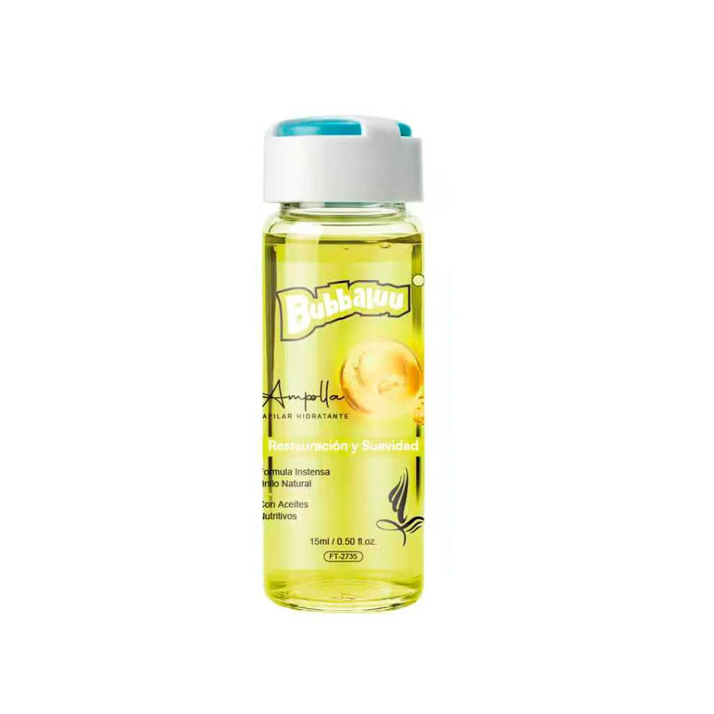AMPOLLA RESTAURACIÓN Y SUAVIDAD BUBBALUU 15ML