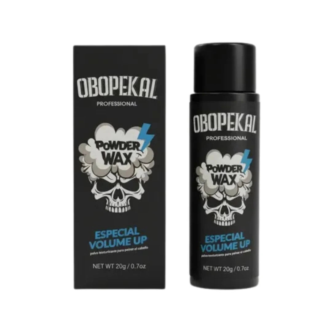 Polvo voluminizador Obopekal Volume Powder de 20g para aportar volumen instantáneo, textura y un acabado mate natural al peinado