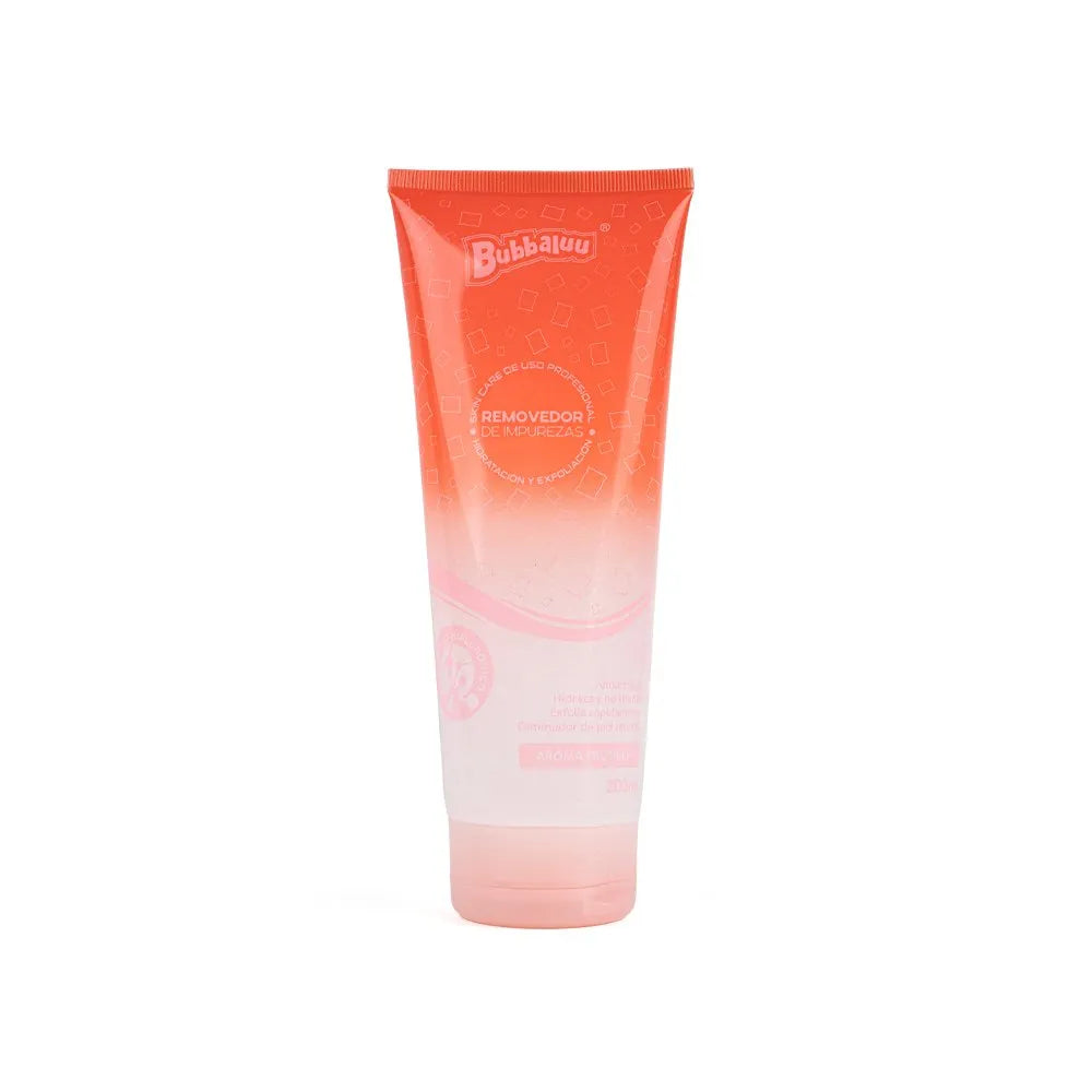 Removedor de impurezas facial Bubbaluu con aroma a frutilla, diseñado para una limpieza profunda de poros, eliminación de suciedad y cuidado diario de la piel