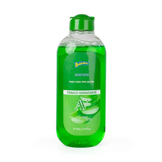 Tónico facial Bubbaluu con extracto de Aloe Vera para hidratación profunda, calma y frescura instantánea en la rutina de cuidado diario de la piel