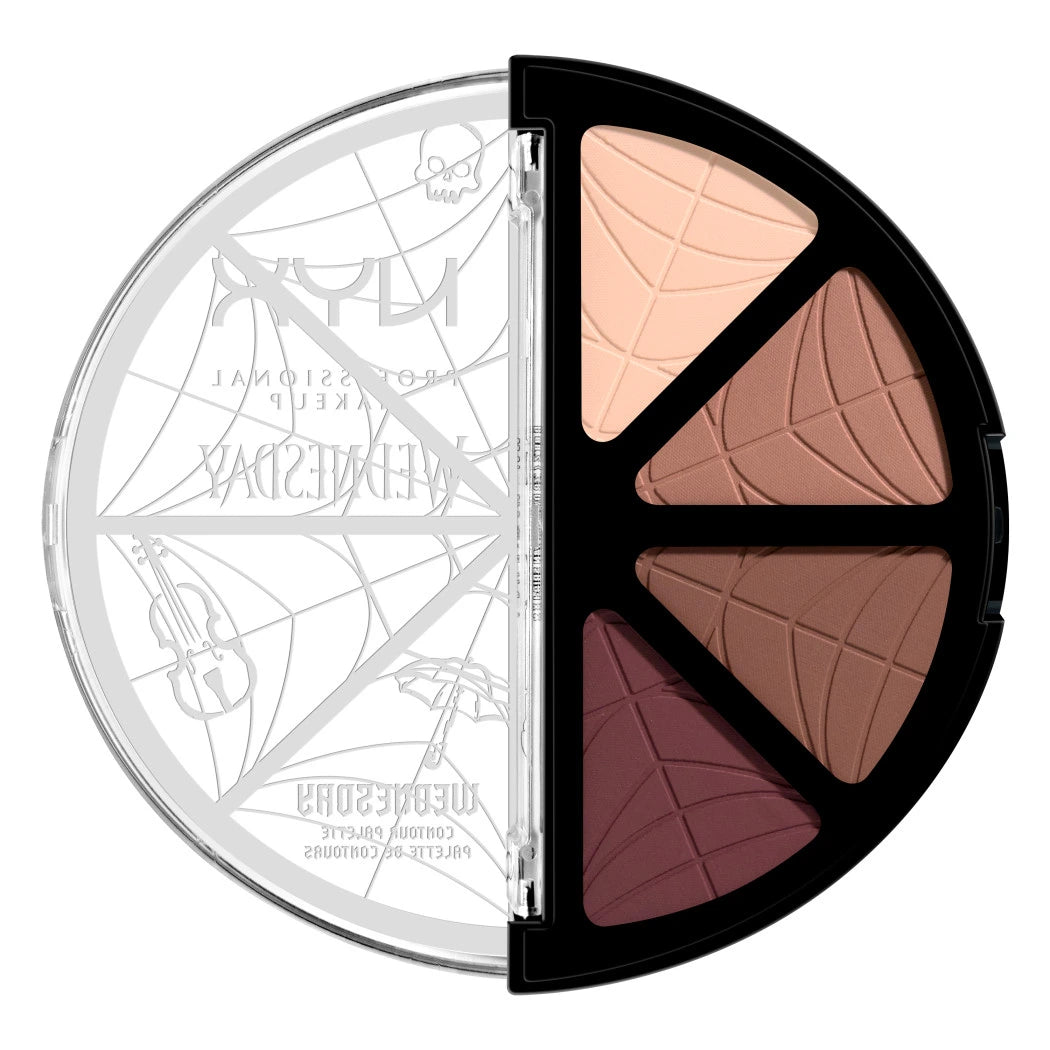 PALETA DE CONTORNO NYX WEDNESDAY STAINED GLASS EDICIÓN LIMITADA 4 TONOS