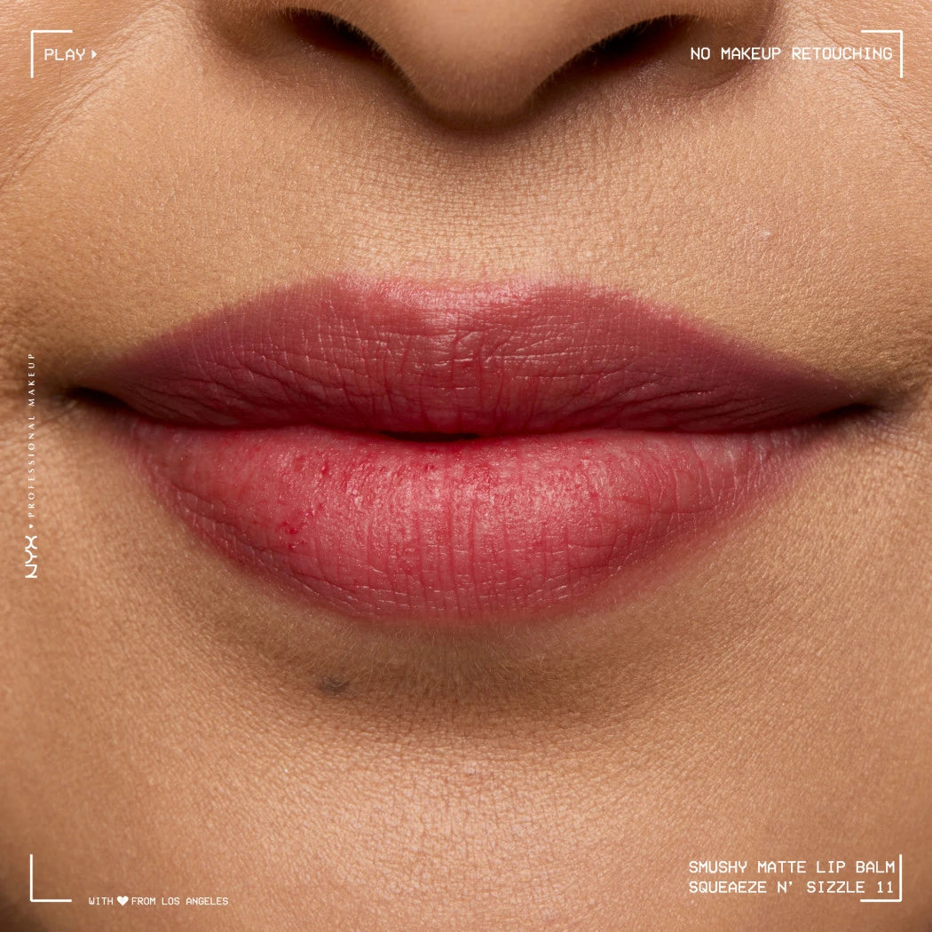 SMUSHY MATTE LIP BALM NYX SQUEEZE N SIZZLE BÁLSAMO LABIAL MATE - Koch Professional