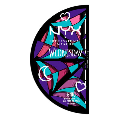 PALETA DE RUBOR NYX WEDNESDAY STAINED GLASS EDICIÓN LIMITADA 4 TONOS
